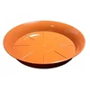 Don-plast, 10 vnt. vazonų stovų rinkinys, skersmuo 10 cm, terakotos spalvos