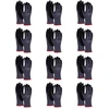 Donau Safety Flex darbo pirštinės, dydis 11, 12 porų, pilkos/juodos, mechaniko surinkimo pirštinės, padengtos nitrilu, atsparios lengvai alyvai, nailoninės apsauginės pirštinės darbui, automobiliui, sandėliui