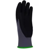 Donau Safety Flex darbo pirštinės, dydis 11, 12 porų, pilkos/juodos, mechaniko surinkimo pirštinės, padengtos nitrilu, atsparios lengvai alyvai, nailoninės apsauginės pirštinės darbui, automobiliui, sandėliui