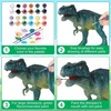 Dongqi dinozaurų piešimo rinkinys, rankdarbių rinkinys, dovana vaikams dinozaurų tema, žaislas 3 4 5 6 7 8 metų vaikams, piešimo žaislas su dinozaurų rinkiniu, kūrybiškumo dovanos berniukams ir mergaitėms