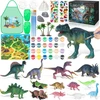 Dongqi dinozaurų piešimo rinkinys, rankdarbių rinkinys, dovana vaikams dinozaurų tema, žaislas 3 4 5 6 7 8 metų vaikams, piešimo žaislas su dinozaurų rinkiniu, kūrybiškumo dovanos berniukams ir mergaitėms
