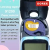 Doree 3 vnt. popierinė juosta 91220 91200 S0721520, 12 mm x 4 m, juoda ant baltos, suderinama etikečių juosta Dymo Lt etikečių spausdintuvui Lt-100h, Lt-100t