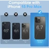 Dosmung skaidrus dėklas, skirtas iphone 15 pro max (6,7 colio), lankstus minimalistinis silikoninis dėklas, minkštas dėklas, atsparus smūgiams, atsparus įbrėžimams, mobiliojo telefono dėklas, skirtas iphone 15 pro max, skaidrus