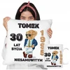 Dovana 30 gimtadienio proga vyrui meškiuko rinkinys puodelis + pagalvė su bet kokiu vardu