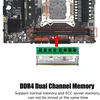 Dpofirs X99 V3 žaidimų pagrindinė plokštė Ddr4 Cpu platforma, skirta Cpu lizdui Lga 2011-3, palaiko Cpu tipą E5 V3/v4, I7-58xx/68xx serijas (atminties lizdas 4x Ddr4 Dimm viršuje