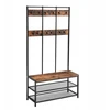 Drabužių kabykla 186cm Loft Industrial Style su sėdyne