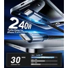Dreaazhi 20 Gbps 240 W Usb C - Usb C kabelis 1 m, Usb C 3.2 Gen2 x 2 duomenų kabelis, 4k @ 60 Hz vaizdo perdavimas, greito įkrovimo kabelis nešiojamam kompiuteriui, mobiliajam telefonui, planšetiniam kompiuteriui, Ssd, monitoriui ir t. t.