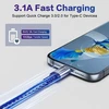 Dreaazhi usb ir usb c kabelis 1 m, usb 3.1 gen 2 kabelis greitam įkrovimui su 10 gbps duomenų perdavimu, android automobilinis kabelis, skirtas iphone 16/15, galaxy note 8, s8, s9, s10, sony xz, lg v20, htc, ssd ir kt.