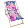 Dreamroots medinis sulankstomas paplūdimio gultas Hello Summer Mix su reguliuojamu atlošu, raštuotas