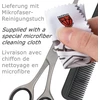 Drei Schwerter kirpimo žirklės su šukomis ir servetėle