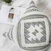 Dremisland dekoratyvinis pagalvėlės užvalkalas 45 x 45 cm - austas pagalvėlės užvalkalas juodas ir smėlio spalvos boho pagalvėlės užvalkalas actekų genčių etniniai pagalvėlių užvalkalai miegamojo svetainės sofai