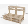 Drewnopak Baldų iš palečių suoliukas 100/60cm, kaimiški mediniai baldai (mpe-ł-1/6r)