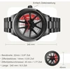Driftelement Nitro vyriškas laikrodis su ratlankiu - m3 sportinio automobilio vyriškas laikrodis su 3d nerūdijančio plieno dizainu - individualizuotas dizainerio kvarcinis laikrodis su mineraliniu stiklu