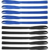 Drwosm tvirtinimo kilpos, 10 vnt., 46 x 2.5 cm, minkštos tvirtinimo kilpos su dvigubomis kilpomis motociklams, automobiliams, purvo dviračiams, keturračiams, Utv transportavimui, juodos ir mėlynos spalvos