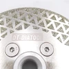 Dt-diatool deimantinis diskas 115 mm x m14 galvanizuotas pjovimo diskas ir šlifavimo diskas kietoms plytelėms, keramikai, porcelianui, akmens masės, granitui, marmurui
