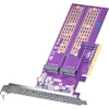 Dual M.2 Nvme į Pcie3.0 X8 adapteris be Pcie bifurkacijos funkcijos, palaiko 22110/2280/2260/2242/2230 M.2 Nvme Ssd (reikalinga Pcie bifurkacijos pagrindinė plokštė)