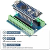 Dubeuyew Nano modulis lituota Nano plokštė Ch340 Chip 5v 16mhz Arduino su išvadų plokšte + vienas Micro Usb kabelis + vienas 0.96" 128x64 12864 pikselių Oled Lcd ekranas