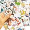 Duck lipdukų rinkinys, 50 vnt. Duck lipdukai riedlentei, grafiti lipdukai motociklams, dviračiams, snieglentėms, bagažui, nešiojamam kompiuteriui, automobiliui, lagaminui vaikams ir paaugliams, vandeniui atsparūs vinilo lipdukai