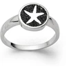 Dur Jewellery: Žiedas Dream Starfish su lavos smėliu R5585, sidabras, be brangakmenių