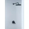 Duravit Wave potinkinis dušo maišytuvas 1 vartotojui su perjungimo ventiliu, vienos svirties dušo maišytuvas su keramikos maišymo sistema, matinė juoda