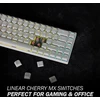 Durgod Hades 68 mechaninė žaidimų klaviatūra, 65% Ansi Us išdėstymas - Usb Type C, aliuminio korpusas, Double Shot Pbt Cherry profilis (cherry Silent Raudona, balta)