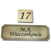 Durų lentelė + numeris Komplektas - Gravtec graviruotas