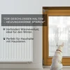 Durų pritraukėjas be gręžimo - mini durų pritraukėjas, automatinis durų pritraukėjas lengvoms vidaus durims, tinkamas Din kairės/dešinės pusės kambario durims - 1 sidabrinis komplektas
