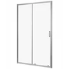 Dušo durys nišai stumdomos 90cm chromo spalvos Walk-in kabina stiklas sienelė