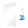 Dušo sienelė Besco Eco-n Chrom 120 cm. Stiklinė siena 6 mm