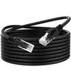Dutevolns skysto silikono vielos cat 6 tinklo ethernet kabelis 2 m, itin lankstus ir plonas lan ethernet kabelis iki didelės spartos 10 gbit/s, 550 mhz, skirtas mac, pc, maršrutizatoriui, ps4/5 (juodas)