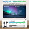 Duttek mini hdmi į hdmi 2.1 spiralinis kabelis 1.2 m, stačiu kampu mini hdmi į hdmi kabelis, hdmi 2.1 palaiko 8k @ 60hz, 4k @ 120hz, suderinamas su kamera, vaizdo kamera, planšetinio kompiuterio grafika, nešiojamuoju kompiuteriu