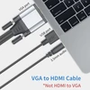 Duttek Vga į Hdmi kabelis, Vga į Hdmi keitiklis su 3,5 mm audio prievadu ir Usb 2.0 maitinimo prievadu, 1080p Vga kištukas į Hdmi kištuką, kabelis monitoriui, televizoriui, kompiuteriui 1,5 m (ne Hdmi į Vga)