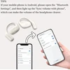 Duvoss atviro tipo ausinės, tikros belaidės ausinės su mikrofonu, lengvos, bluetooth 5.3 ausinės su ipx4 atsparumu vandeniui, ausinės su ausų kabliukais, air line sportinės ausinės treniruotėms ir bėgiojimui