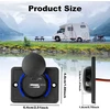 Dvigubas Usb automobilinis įkroviklio lizdas, Qc3.0 ir Pd Usb-c automobilinis įkroviklis 12v-24v greito įkrovimo lizdas vandeniui atsparus įkrovimo lizdo skydelis skirtas jachtoms, automobiliams, motociklams, kemperiams, valtims (2 vnt.)