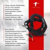 Dviračio spyna, ebike grandininė spyna, 150 cm, rato spyna, motociklo spyna, spyna ebike, dviračio grandininė spyna, Raudona Loon spyna dviračiui, e-dviračiui, motociklui, motoroleriui, įskaitant balno krepšį