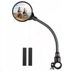 Dviračio veidrodėlis ant vairo išgaubtas reguliuojamas 3d 80/380mm - universalus