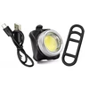 Dviračio žibintas priekinis galinis cob led baltas raudonas usb