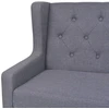 Fotelis Dvivietė sofa, audinys, pilka