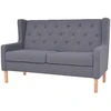 Fotelis Dvivietė sofa, audinys, pilka