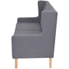 Fotelis Dvivietė sofa, audinys, pilka