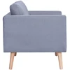 Fotelis Dvivietė sofa, audinys, šviesiai pilka