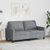 Fotelis Dvivietė sofa, šviesiai pilkos spalvos, 140cm, audinys