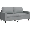 Fotelis Dvivietė sofa, šviesiai pilkos spalvos, 140cm, audinys