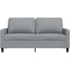 Fotelis Dvivietė sofa, šviesiai pilkos spalvos, 140cm, audinys
