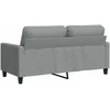 Fotelis Dvivietė sofa, šviesiai pilkos spalvos, 140cm, audinys