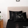Dxhome patalynės komplektas su katėmis 155 x 220 cm, 3d efektas, dvipusis, minkštas, juodas mikropluošto patalynės komplektas su gyvūnais, 3 dalių, paaugliams, mergaitėms, berniukams, su užtrauktuku ir 2 pagalvių užvalkalais 80 x 80 cm