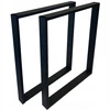 Dzukijos Baldu Fabrikas Juodos metalinės stalo kojos 60x72 cm, 2 vnt., loft stiliaus