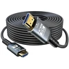 Eareyesail 8k Hdmi 2.1 kabelis 30m, 48gbps optinis Hdmi 2.1 kabelis, skirtas montuoti sienoje, Cl3 sertifikuotas, palaiko 8k@60hz/4k@120hz, Earc Dynamic Hdr, 3d, Vrr, suderinamas su Ps5/ps4/x-box/roku Tv/rtx3080/3090