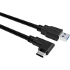Easy Hood Usb C kabelis 5 m Usb 3.0 A į Usb C kabelį 90 laipsnių Usb 3.2 Gen Type C duomenų kabelis 4k 60hz vaizdo perdavimui, skirtas Sony A7iv A7r Iv A7iii A7riii Nikon Z6 Z7, Eos R Rp G7x Mark Iii Fuji X-t3 X-t4