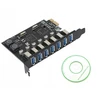Eaton Valdiklis Pci-e 1x į 7x Usb 3.0 prievadų plokštė 5gb/s